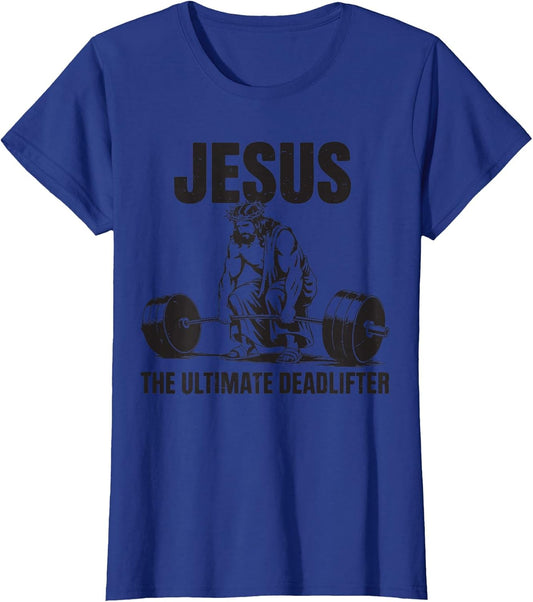 Funny Christian Gym Jesus The Ultimate Deadlifter Workout