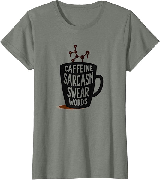 Funny Caffeine Sarcasm Swear Words Coffee Lover Gift