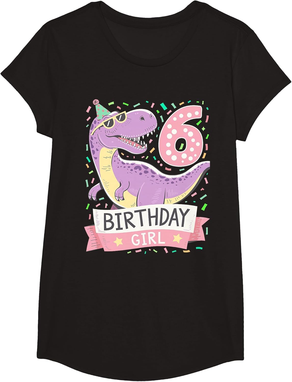 6 Year Old T Rex Dinosaur 6nd Birthday Girl