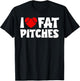 I Love Fat Pitches Heart Baseball Design I Heart Fat Pitches