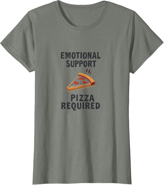 Emotional Support Pizza Required Funny Food Design