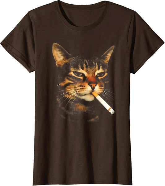 Funny Smoking Cat Cigarette Kitten Meme Stupid Brainrot