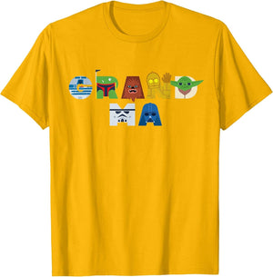 Star Wars Grandma Character Letters Family Trip Matching