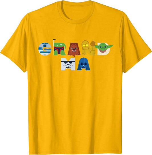 Star Wars Grandma Character Letters Family Trip Matching