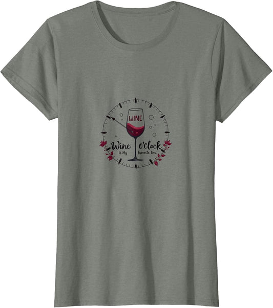 Wine O'Clock Is My Favorite Time - Funny Wine Lover Gift