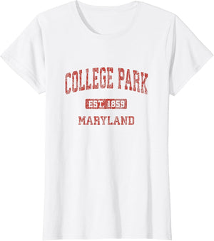 College Park Maryland MD Vintage Athletic Sports Design