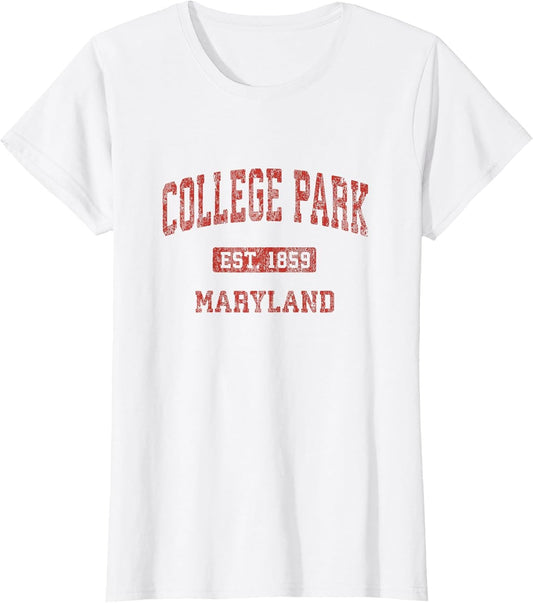 College Park Maryland MD Vintage Athletic Sports Design