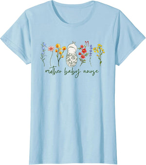 Mother Baby Nurse Wildflower Postpartum Nurse Grad Maternity