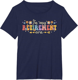 Groovy Retro in My Retirement Era Funny Teacher Retired 2025