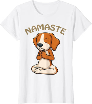 Dog Yoga Shirt Funny Puppy Lovers Yoga Gift Namaste Dogs