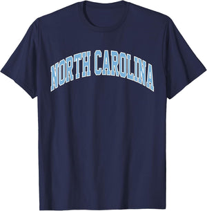 Retro North Carolina Blue Souvenir Simple North Carolina