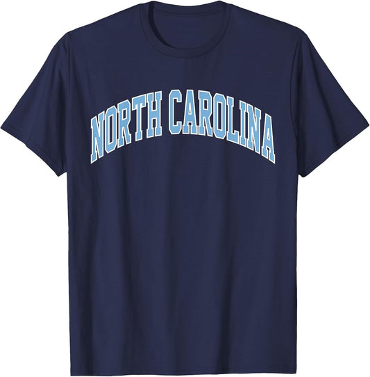 Retro North Carolina Blue Souvenir Simple North Carolina
