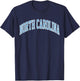 Retro North Carolina Blue Souvenir Simple North Carolina