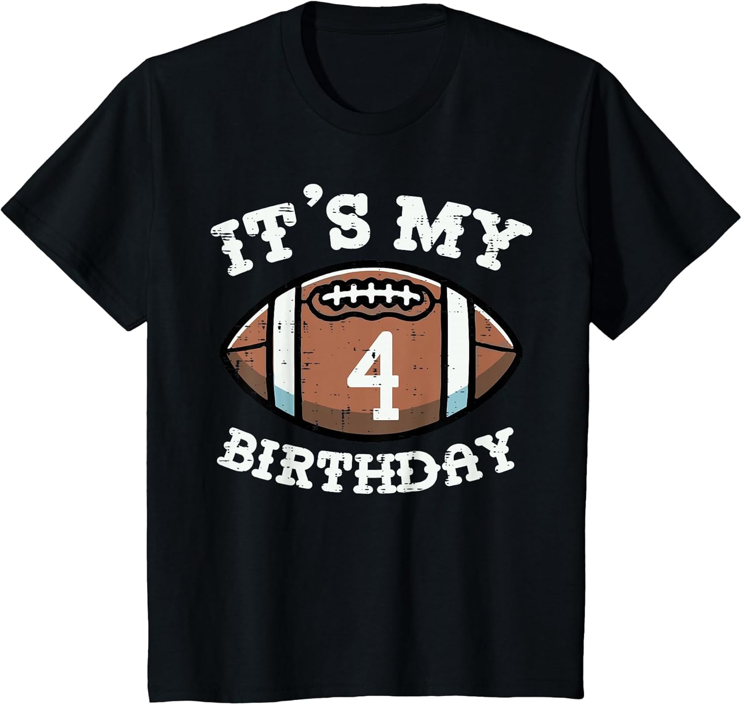 Kids Its My 4th Birthday American Football 4 Year Old Bday Boys