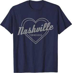 Nashville Tennessee Country Music City Heart Gift Vintage