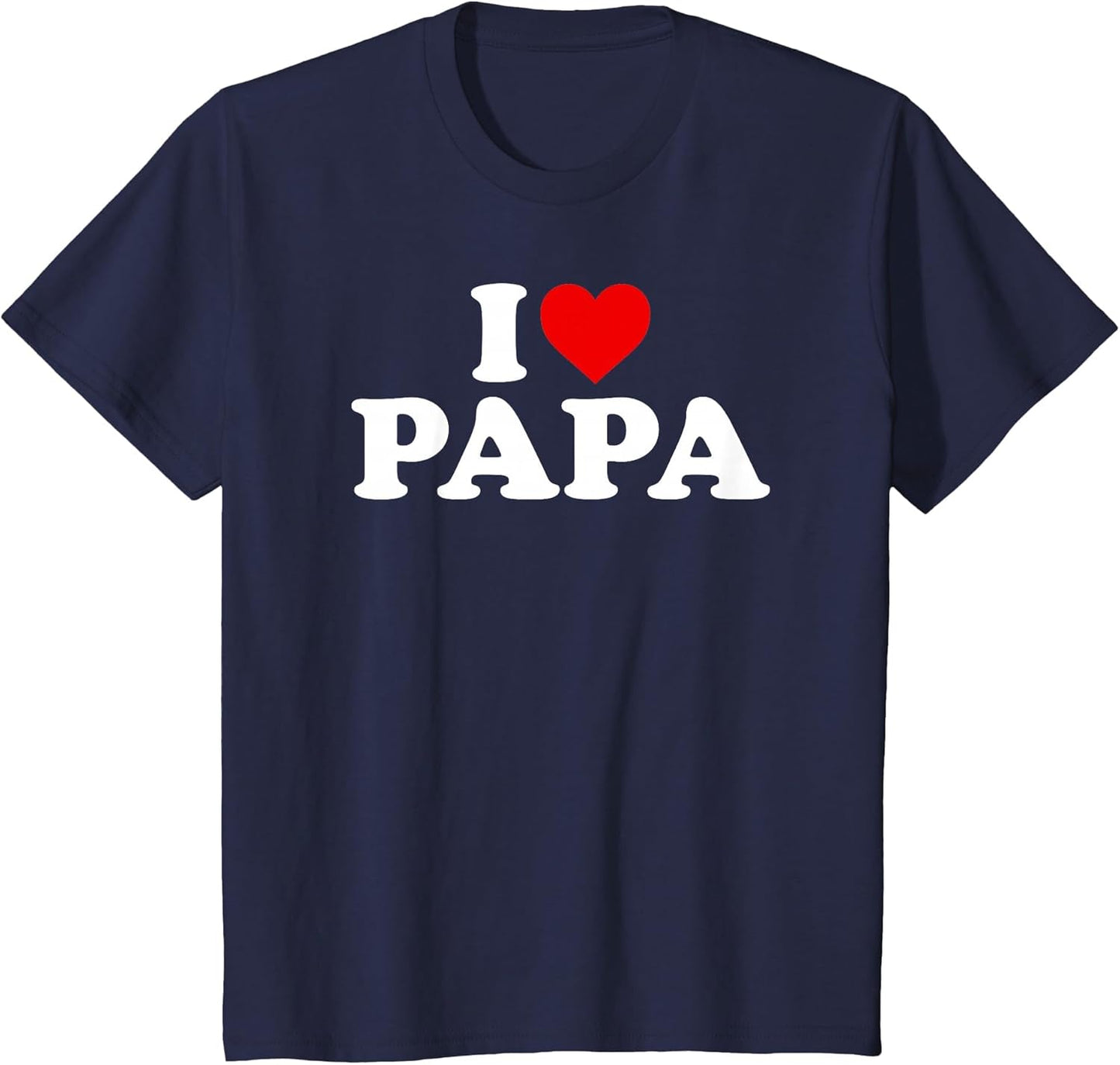 I Love Papa Shirt for Boy Girl Toddler Children Youth