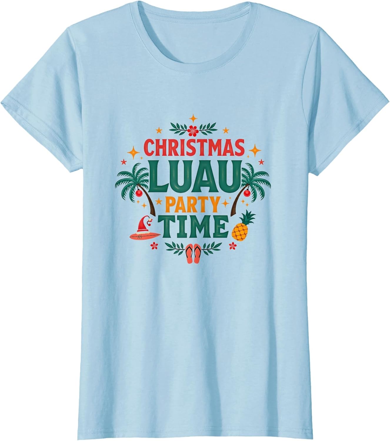 Christmas Luau Party Time Hawaiian Holiday Design