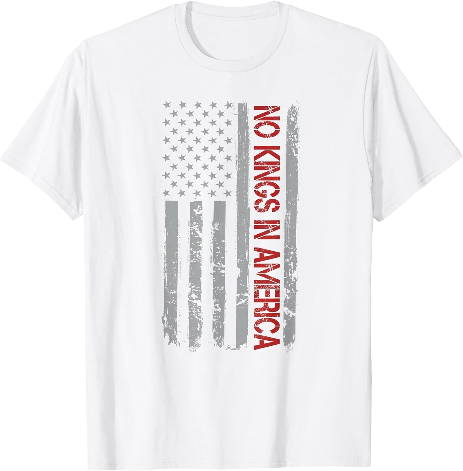 No Kings in America US Flag Vintage