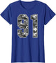 Camo #91 Jersey Number 91 Uniform Fan Favorite Player