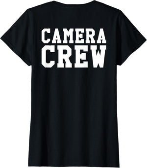 Back ONLY Camera Crew TV Film Production Shirt