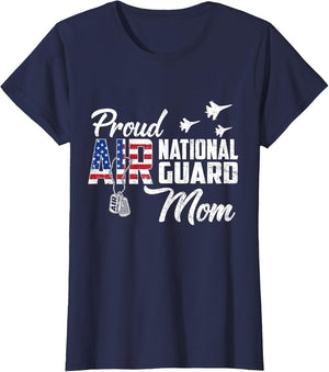 Proud Air National Guard Mom Flag US Family Matching