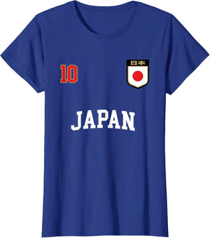Japan Soccer Team Shirt 10 Retro Japanese Flag Shirt Nihon