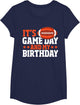 American Football Birthday Boy It's Game Day and My Birthday
