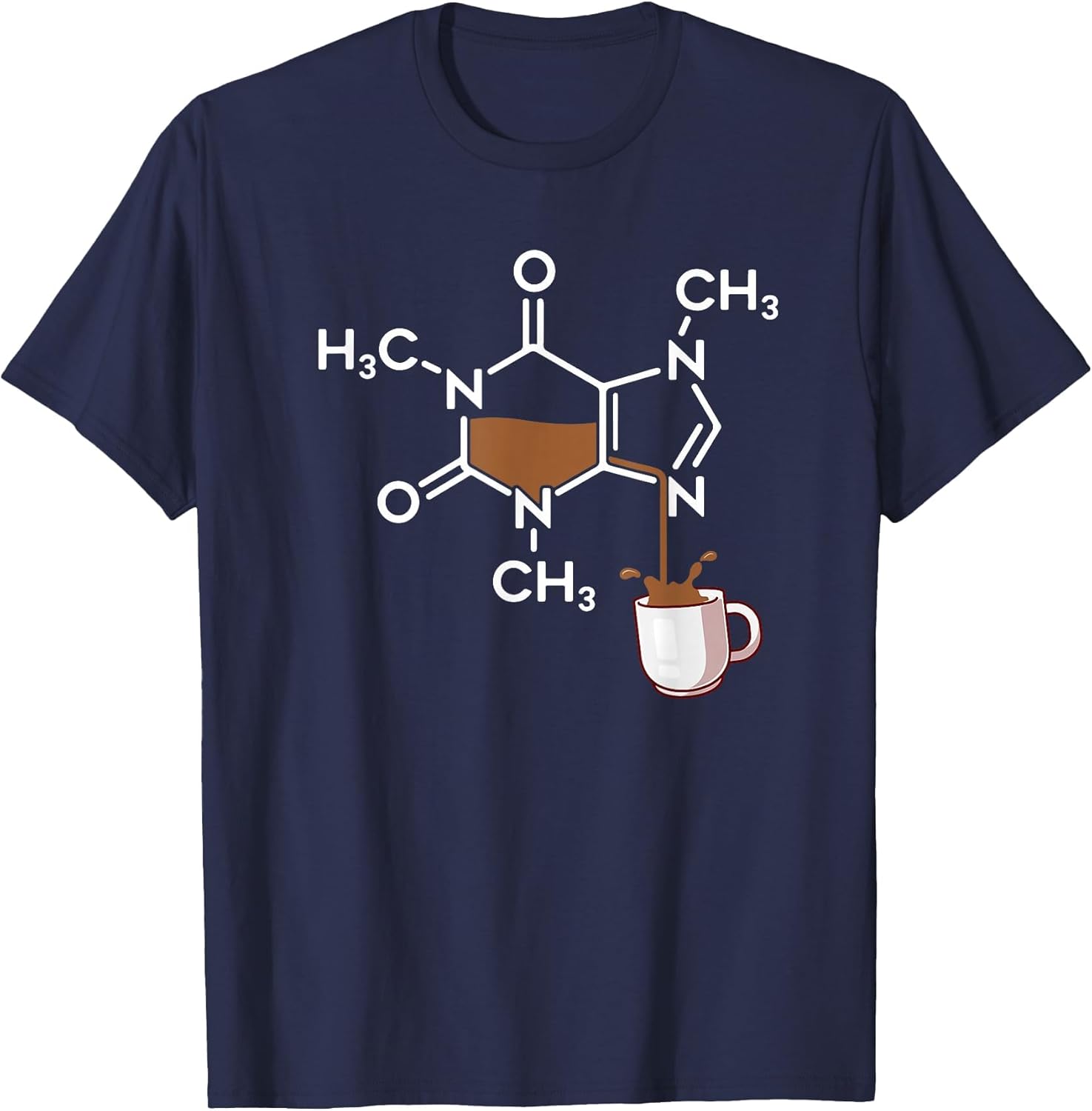 Caffeine Molecule Coffee Lover Chemistry