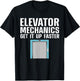 Funny Elevator Mechanic Art Men Machinist Elevator Operator