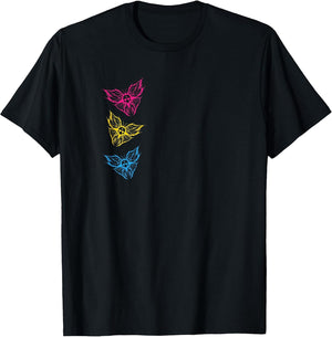 Subtle Pansexual Pride Goth Butterfly Occult Gothic Pan Flag