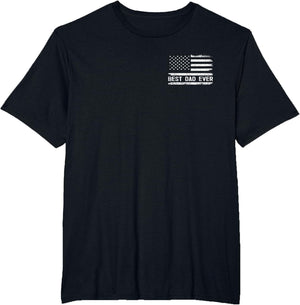 Best Dad Ever with US American Flag Gifts Fathers Day Dad
