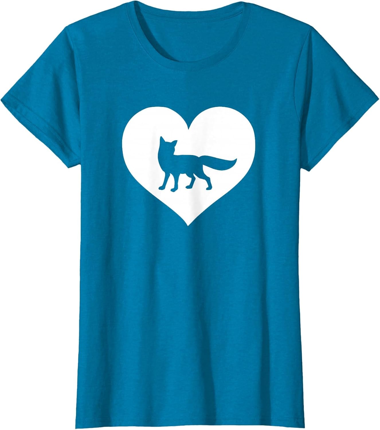 A Cute Purple or Pink Fox , Women, Sapphire Blue, Small
