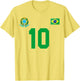 Retro Brazilian Football Soccer Jersey Ball Youth Travel