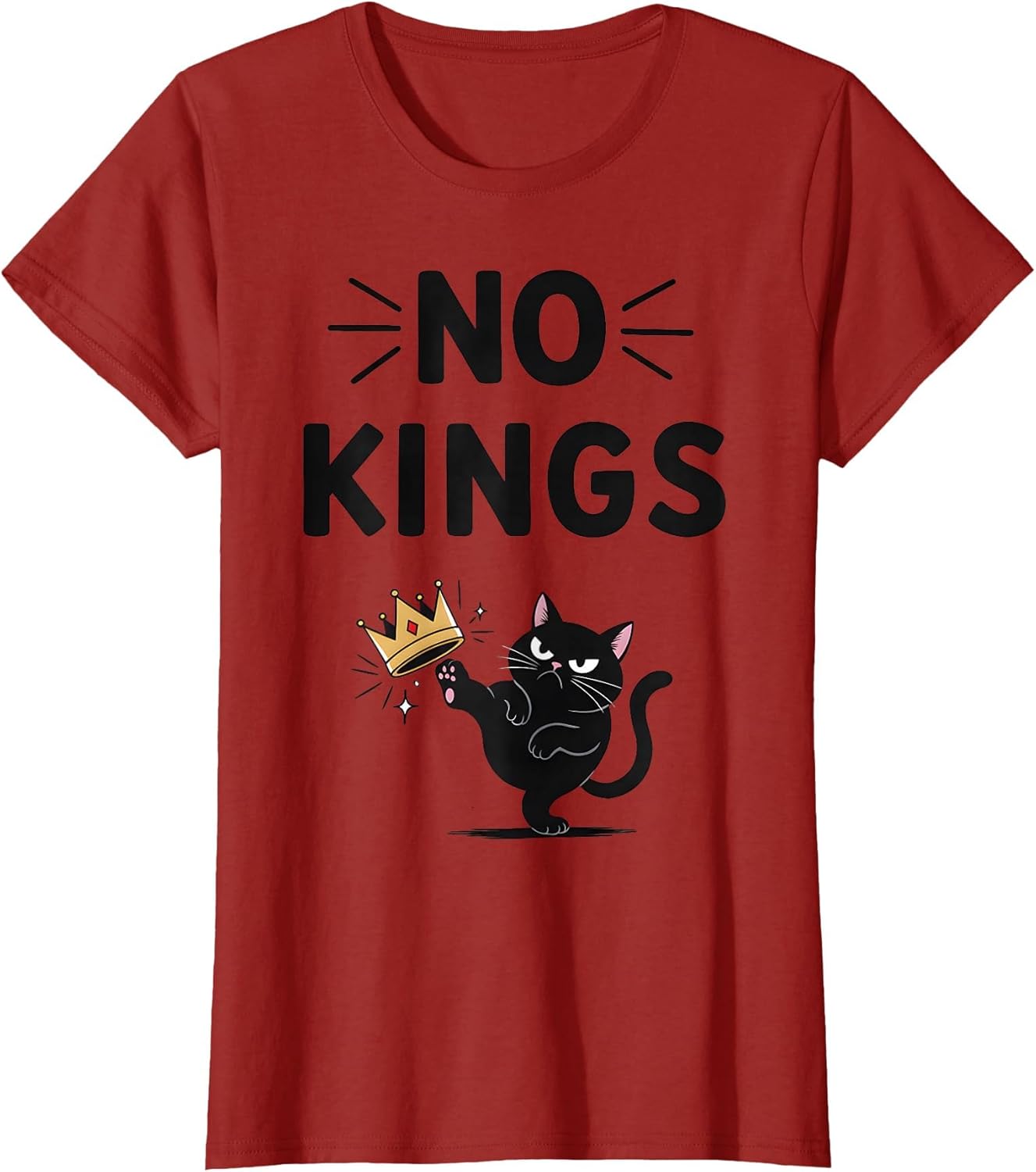Black Cat No Kings Shirt Men Women No Kings