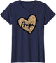 Gaga Shirts Women's Leopard Print Mum Tea Cheetah Love Heart