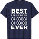 Best Dad Ever in Binary Code Computer Geek Funny Fathers Day