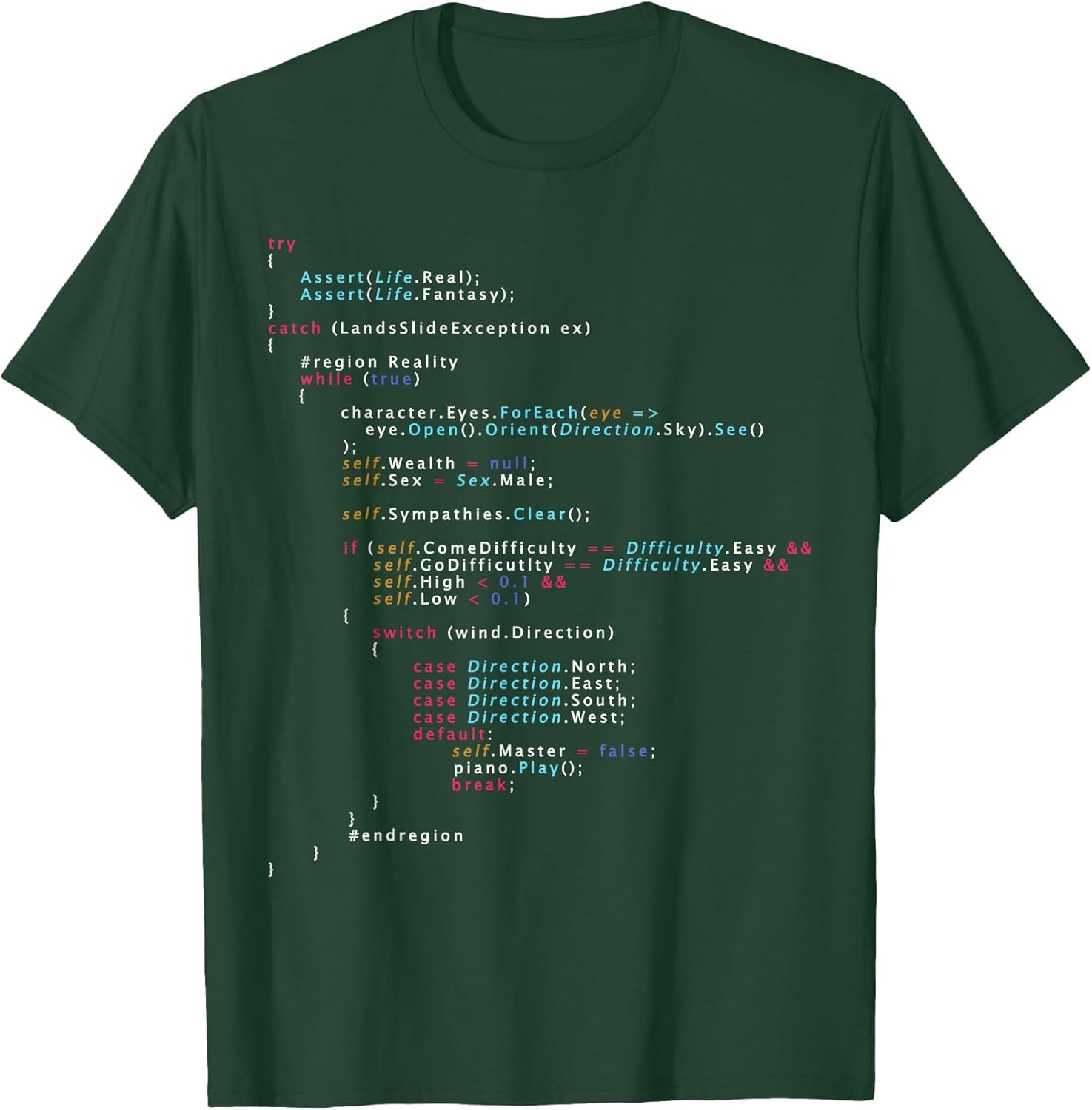 is This The Real Life Coding Programming Shirt Color