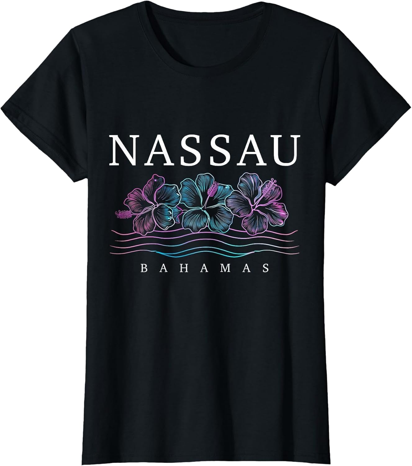 Nassau Bahamas Hibiscus Flowers Beach Surfer Souvenir