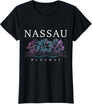 Nassau Bahamas Hibiscus Flowers Beach Surfer Souvenir