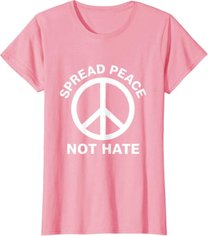 Spread Peace Not Hate Peace Sign Design