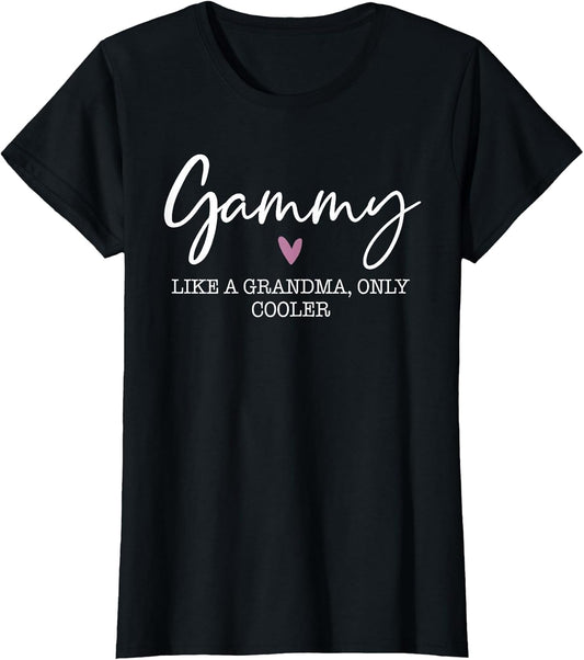 Gammy Like A Grandma Only Cooler Heart Mother's Day Gammy