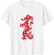 Chinese Mah Jong Red Dragon Tile Mahjong Costume