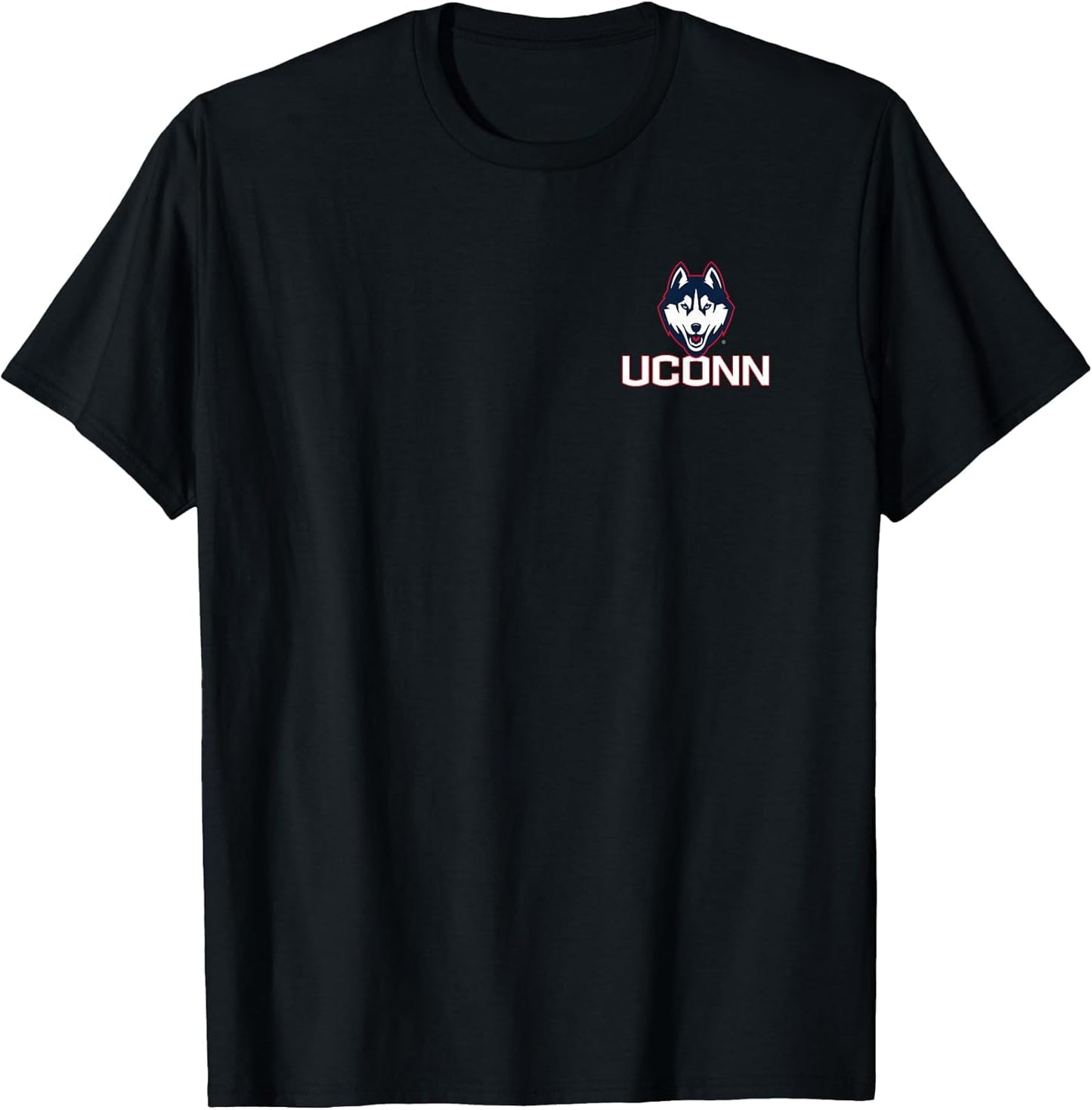 Connecticut Huskies Front/Back Basketball Black Licensed