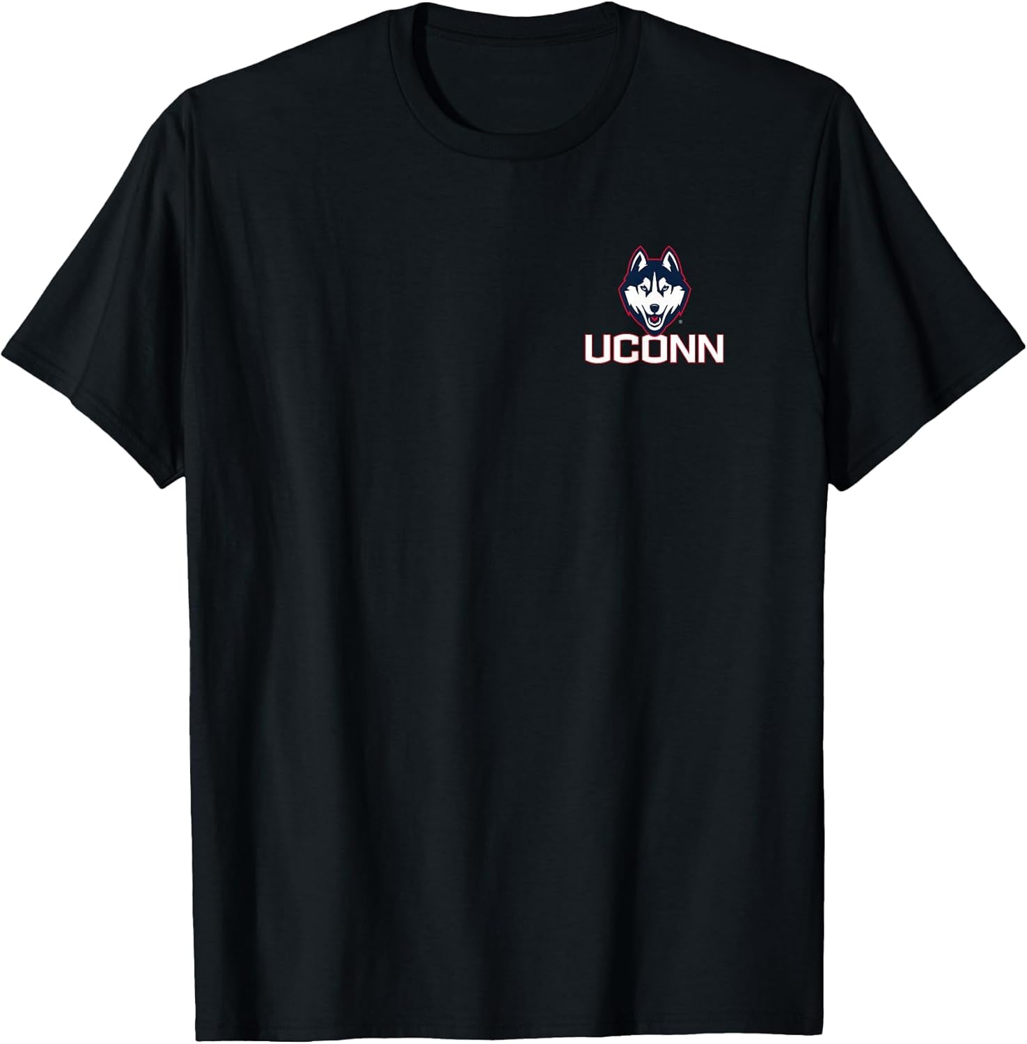 Connecticut Huskies Front/Back Basketball Black Licensed