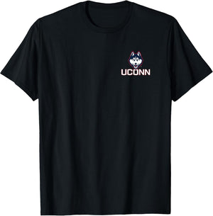 Connecticut Huskies Front/Back Basketball Black Licensed