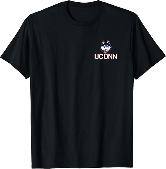 Connecticut Huskies Front/Back Basketball Black Licensed