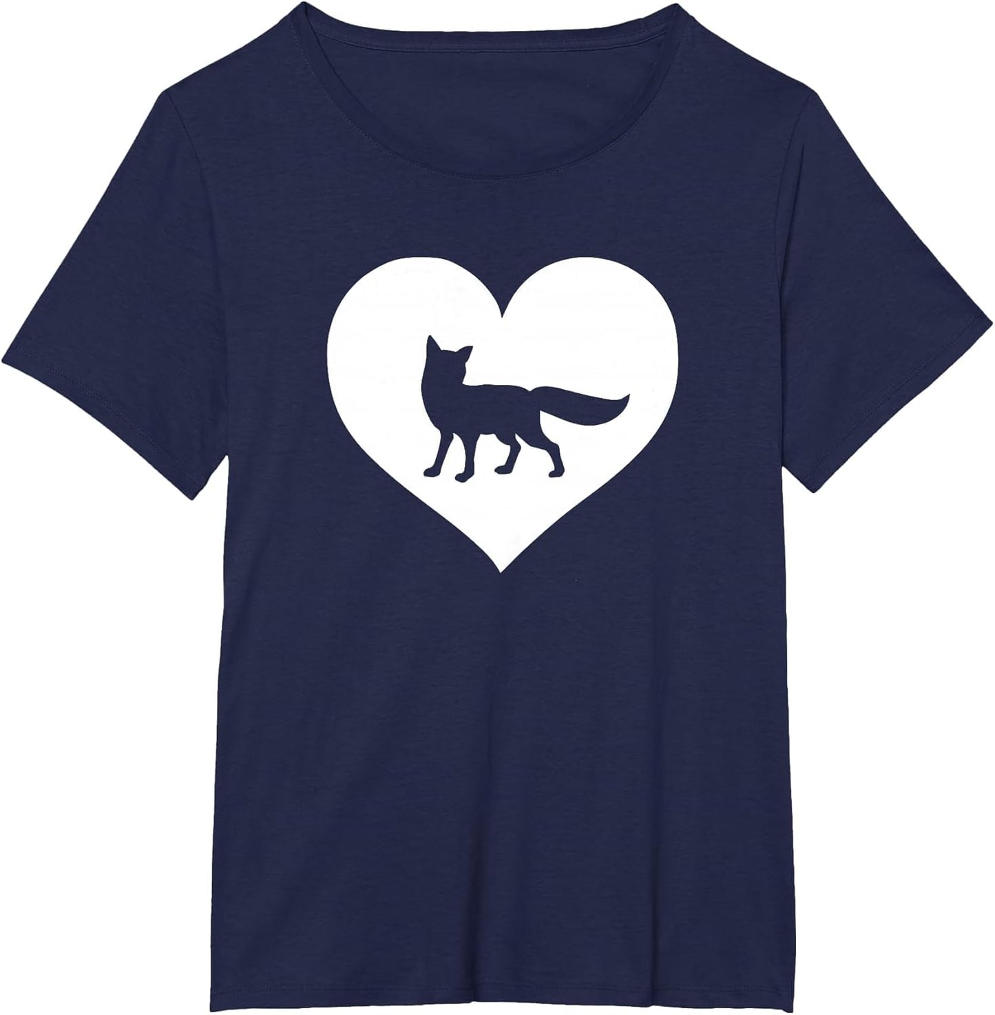 A Cute Purple or Pink Fox , Women's Plus, Navy Blue, 3X