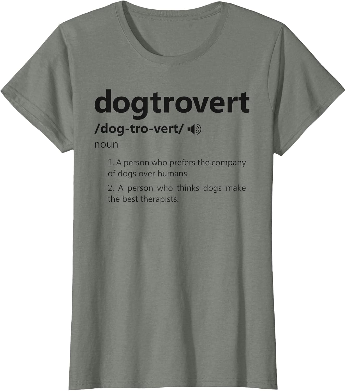 Funny Dogtrovert Definition - Funny Introvert Dog Lovers