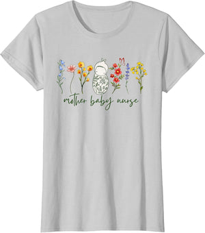 Mother Baby Nurse Wildflower Postpartum Nurse Grad Maternity