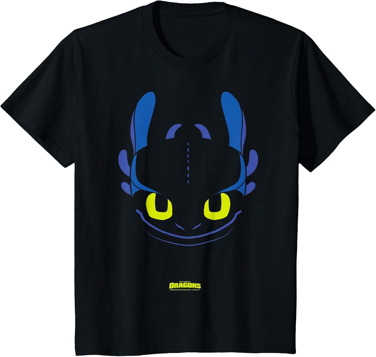 DreamWorks Dragons Toothless Night Fury Big Face Costume